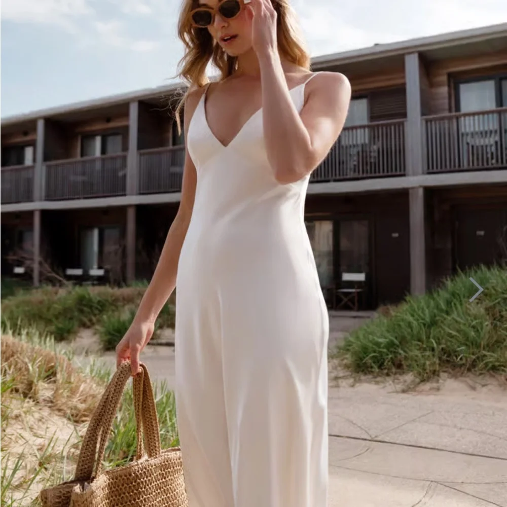 Jenny Yoo White Midi Dress - Picture 4 of 5